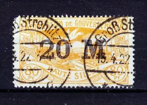 POLEN SCHLESIEN GORNY SCHLASK 1922 FISCHER 43 GEBRAUCHT - Bild 1 von 1