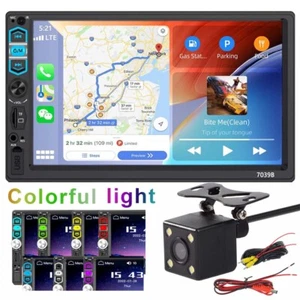 7" Single 1 Din Car Stereo Radio Apple Carplay Android Auto Bluetooth Head Unit - Picture 1 of 14