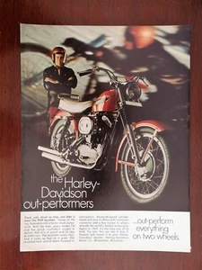 Vintage 1969 Harley-Davidson Sportster Motorcycle - Full Page Original Ad  - Imagen 1 de 1