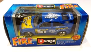 burago 1/43 FORD ESCORT RS COSWORTH RALLY BOX Mint - Foto 1 di 15
