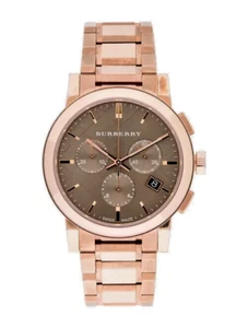 Brand New Burberry BU9754 The City Rose Stainless Steel Chronograph Dial Watch - Picture 1 of 2