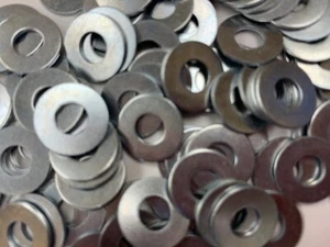 3/16"" (#10) TALLA PERNO USS LAVADORA CHAPADA EN ZINC 1/4"" ID X 9/16"" OD - 100 PIEZAS - Imagen 1 de 3