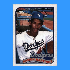 1989 Topps Baseball #225 - Ramon Martinez RC Los Angeles Dodgers VG-EX