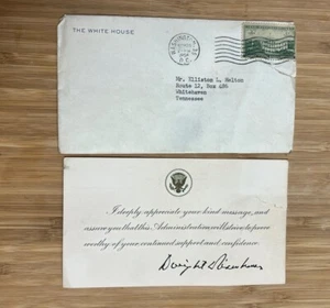 Dwight D. Eisenhower - 1956 Vintage Envelope and Autopen Signature - Picture 1 of 3