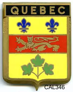 CAL345 - PLAQUE DE CALANDRE AUTO - QUEBEC - Bild 1 von 1