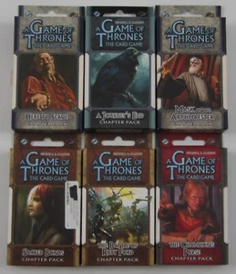 A Game of Thrones the Card Game LOT OF 6 Chapter Packs NEW SEALED FFG GoT LCG - Picture 1 of 14