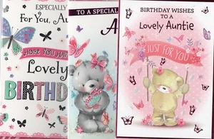 Auntie / Aunt Birthday Card Choice Of Designs Lovely Verses 7"x5" B - Picture 1 of 37