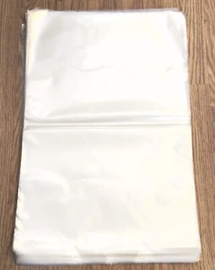 Lot of 50 Clear Poly Bags Open Top 18”x28” 3mil - Picture 1 of 1