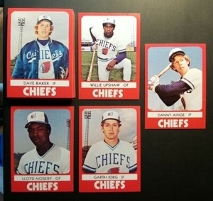 1980 TCMA Syracuse Chiefs Team Set (Ainge, Moseby, Upshaw, Iorg) 23 Cards