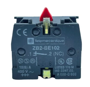 Telemecanique ZB2-BE102 Bloque de Contacto 10A 600V 1P Xac Tornillo Harmony 22mm - Imagen 1 de 10
