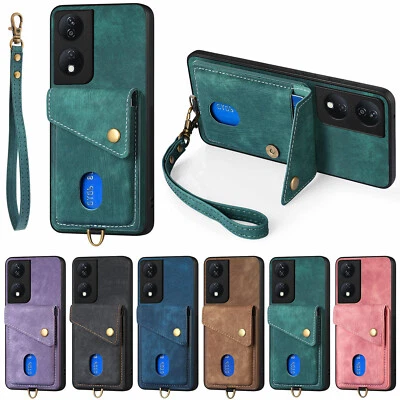 Funda de cuero con correa Magic 6 Lite para Honor 200 Pro 90 70 50 X8a