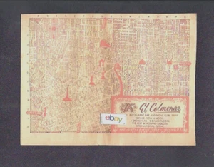 EL COLMENAR RISTORANTE & NIGHT CLUB AVE JUAREZ CITTÀ DEL MESSICO D.F. Pubblicità Messico 1945 - Foto 1 di 1