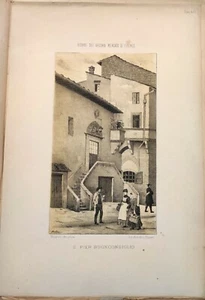 1887 S. PIER BUONCONSIGLIO ICORDI DEL VECCHIO MERCATO DI FIRENZE Mattani Carocci - Imagen 1 de 2