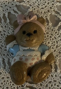 Vintage BURWOOD 3312 Brown Teddy Bear Wall Decor Baby Nursery - Picture 1 of 3