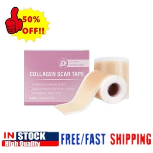HOT- Collagen Scar Tape For Face, Losveo Silicone Scar Sheets For Face Wrinkles& - Picture 1 of 17