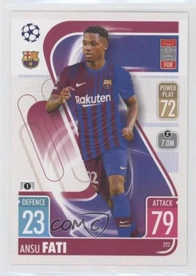 2021-22 Topps Match Attax UCL Ansu Fati #222 - Image 1 of 2