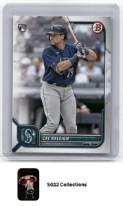 2022 Bowman #49 Cal Raleigh Rookie Seattle Mariners - Picture 1 of 2