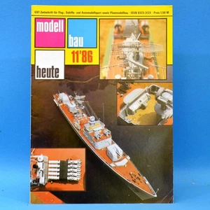 Modellbau heute 11 1986 GST DDR Flugmodell Schiffsmodell Bauplan Rennbootmodell - Bild 1 von 1