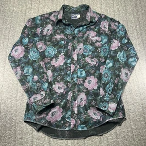 Vintage Wrangler Shirt Mens 16.5 X-Long Tail Cowboy Cut Regular Fit Floral AOP - Picture 1 of 8