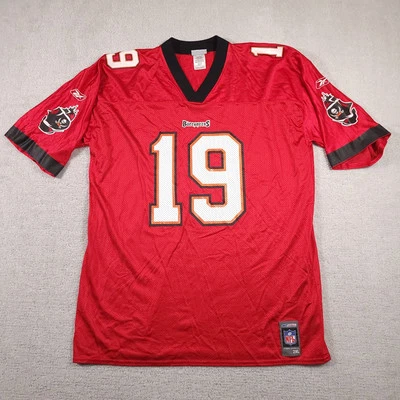 Camiseta deportiva Keyshawn Johnson Tampa Bay Buccaneers Reebok para hombre 2XL roja fútbol americano NFL  Foto 1 de 4