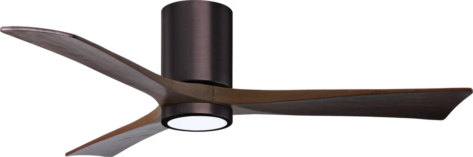 Matthews Irene 52" Damp Hugger with LED Lights & Remote Control, Brushed Bronze - Image 1 of 1