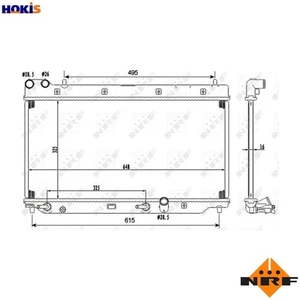 RADIATOR ENGINE COOLING 53110 FOR L15A1 1.5L L12A1/L12A4 1.2L L13A1/L13A5 1.3L - Picture 1 of 9