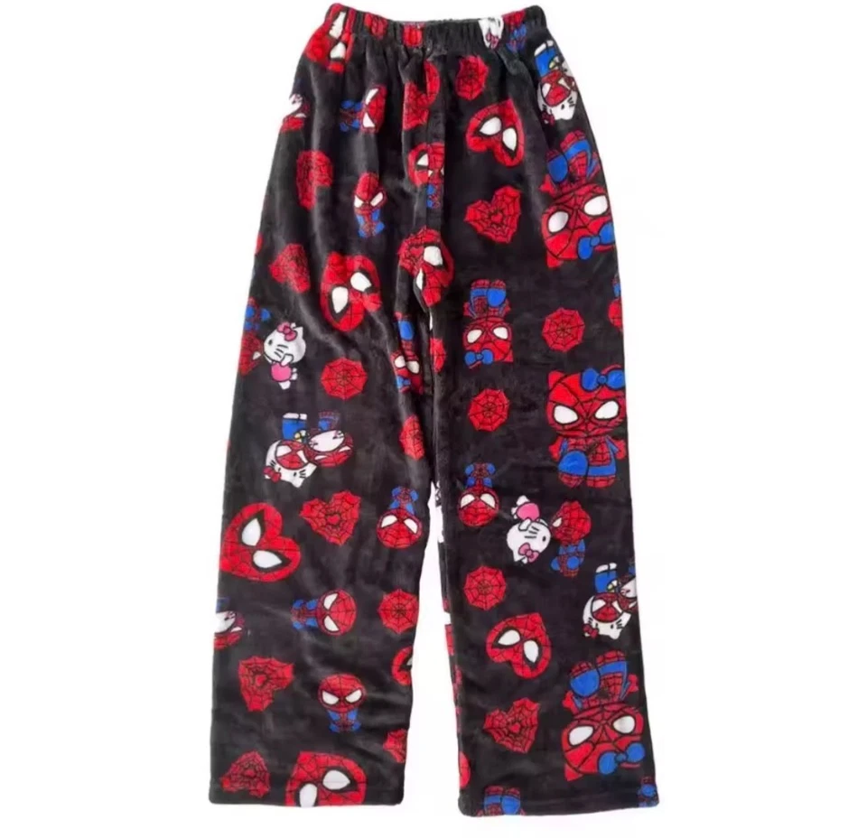 "Cozy Character Fleece Pajama Pants - Spider-Man, Hello Kitty!” - Image 1 of 4