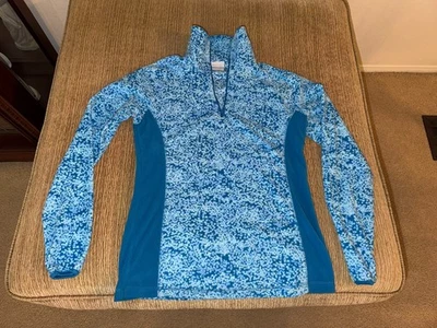 Mujer Columbia Glacial IV Cuarto Cremallera Vellón XK1447 - Azul - Talla: Mediana Foto 1 de 4