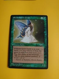 Elvish Spirit Guide. Summon SPirit. MTC card. Old Vintage. Alliances. 1996 - Picture 1 of 5