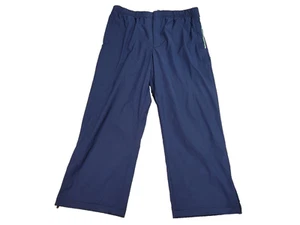 Pantaloni da jogging tennis vintage Polo Ralph Lauren uomo M blu foderati in rete pista - Foto 1 di 11