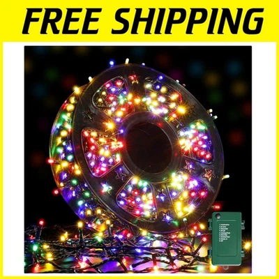 Multicolor Battery Powered 82FT 1000LED String Lights, Timer - Image 1 of 4