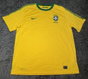 Brazil Nike Soccer Futbol National Team Jersey Home Kit 2010 Size Adult XL - Picture 1 of 8