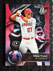 2023 Bowman Platinum - Mike Trout #100 Los Angeles Angels - Picture 1 of 2