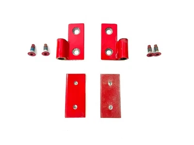 Bisagras de puerta inferior Jeep TJ Wrangler OEM rojo llama (PR4) 97-06 con tornillos Foto 1 de 4