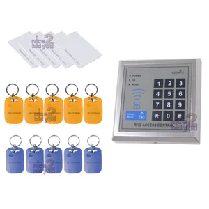 Nuevo control de acceso lector RFID de proximidad 125 KHz + 5 tarjetas de identificación 10 llaveros etiqueta llavero - Imagen 1 de 1
