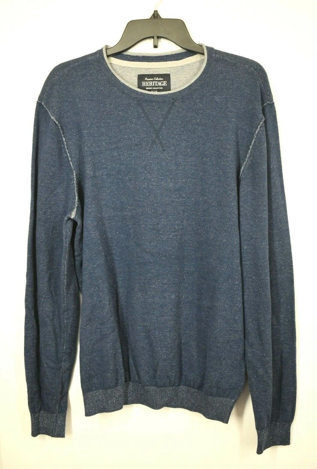 Report Collection Mens Expose Seam Crew Neck Sweater Knit Construction - Image 1 of 1