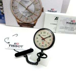Tissot watch T81.7.224.92 pocket watch unisex black 30M water resistant Date - Picture 1 of 6