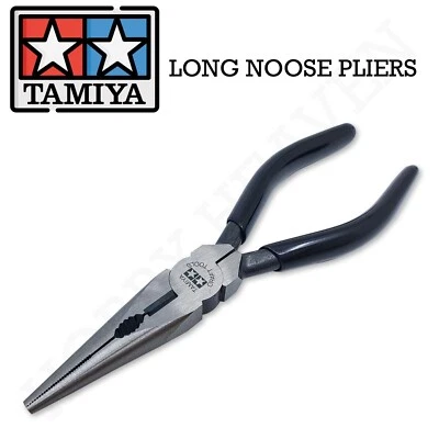Tamiya Long Nose Pliers With Cutter 1st Class Fast Shipping 74002 - Image 1 of 4