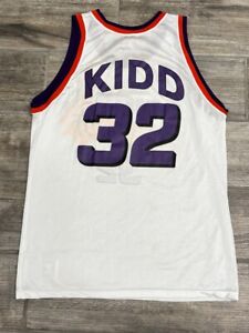 Vintage 90s Champion Phoenix Suns Jason Kidd #22 White Basketball Jersey Size 44