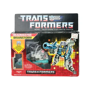 Vintage 1987 G1 Transformers Headmasters Brainstorming 100 % komplett mit Box - Bild 1 von 15