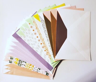 Envelopes w/ Inside Contrasting Lining Easter/Spring Theme 5X7 - Asst. pk. of 20 - Image 1 of 4