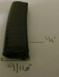 1/8" x 9/16" Black Edge Trim Vinyl PVC RV Boat Seal Lock 2 Leg Permanent Grip - Bild 1 von 3