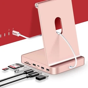 Hub USB-C para iMac 24 pulgadas 2021/23 | Estación de acoplamiento M.2 NVMe SSD 10Gbps SD TF - Imagen 1 de 12