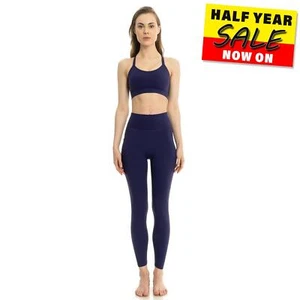 Lookus Arya Calzas Informales Fitness Gimnasio Salón Cómodas Para Mujer Azul Marino - Imagen 1 de 5