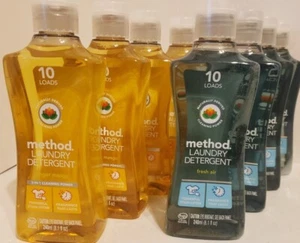 Method Laundry Detergent Ginger Mango or Fresh Air U PICK 8.1 FL OZ Lot of 4 NEW - Picture 1 of 5