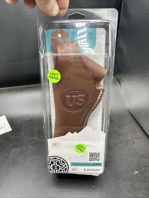 Bianchi Lawman 1L Holster Colt, Ruger Revolver, 4 5/8”, Leather,  Left - Image 1 of 4