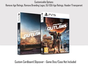 Star Wars Outlaws Custom Slip Cover Sleeve Steelbook Protector Protector - Picture 1 of 2