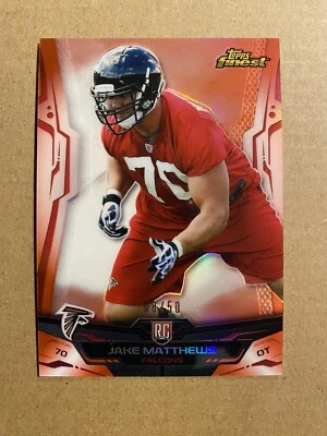 2014 Finest Red Refractors #136 Jake Matthews /50 Surface Scratches - Image 1 of 2
