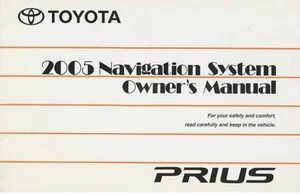 2005 TOYOTA PRIUS Owner's Manual Navigation System Book - Original - Bild 1 von 1