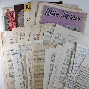 Music Lot for Junk Journal Smash Book Mixed Media Ephemera Scrapbook Art Collage - Picture 1 of 6